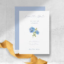 Search for hydrangea wedding save the dates Dusty blue