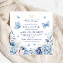Recherche de papillon bleu invitations Élégant