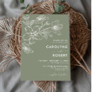 Recherche de arrière plan vert invitations Calligraphie moderne