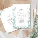 Recherche de motif floral chic invitations Vert sauge