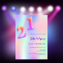 Recherche de iridescent birthday invitations Moderne