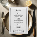 Search for bridal shower menus Hand drawn