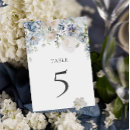 Search for dusty blue table cards Botanical