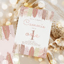 Search for rose gold 1st birthday invitations Pink and gold