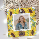 Search for floral photo keychains Sunflowers