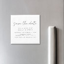Search for save the date invitations wedding magnets Black and white