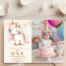 Search for unicorn photo birthday invitations Magical