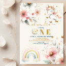 Search for watercolor unicorn birthday invitations Boho