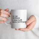 Recherche de la défense tasses Dans ma défense