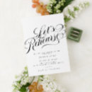 Search for lets rehearse invitations Black and white