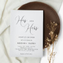 Search for his and hers invitations Chic