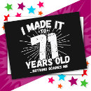 Search for 71 years birthday cards Humour