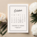 Recherche de de calendrier invitations Noir et blanc