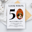 Search for male 60th birthday invitations Black and white