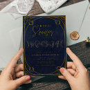 Search for navy bridal shower invitations Boho