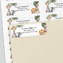 Search for safari animals return address labels Zebra