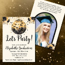 Search for gold disco ball invitations Retro