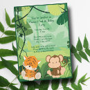 Search for rainforest party invitations Green