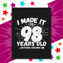 Search for 98th birthday cards Humour