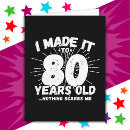 Search for funny 80th cards Humour