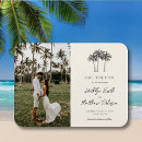 Recherche de palm tree wedding save the dates Minimaliste