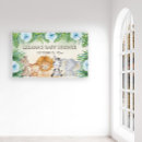 Search for jungle baby shower banners Tropical leaves