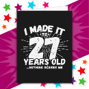 Search for 27th birthday cards Humour