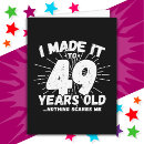 Recherche de 49 ans anniversaire cartes Humour