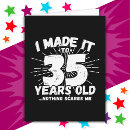Search for funny 35th birthday cards Humour