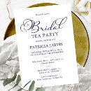 Recherche de thé bridal shower invitations Calligraphie
