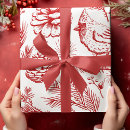 Search for red cardinal wrapping paper Forest