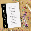 Search for for her 40th birthday invitations Forty