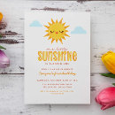 Search for little sunshine birthday invitations One year old