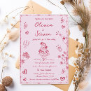 Search for pink invitations Whimsical