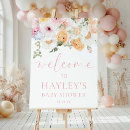 Search for floral baby shower welcome signs Wildflower