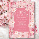 Search for cherry blossom bridal shower invitations Sakura