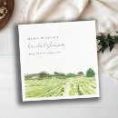 Recherche de vignobles serviettes Aquarelle
