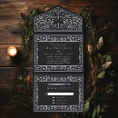 Search for black and silver party invitations Elegant