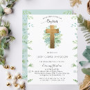 Recherche de girls christening invitations Croix d'or