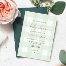 Search for mint and white baby shower invitations Gender neutral