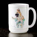 Recherche de chien de berger belge tasses Aquarelle