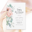 Search for pink 70th birthday invitations Adult birthday party