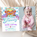 Search for two groovy party invitations Flower