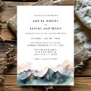 Recherche de montagnes invitations Aquarelle