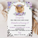 Search for purple cow print invitations Farm animal