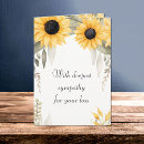 Search for thinking of you sympathy cards Sunflower