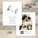 Search for three in one wedding invitations Modern minimalist
