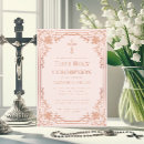Search for vintage first communion invitations Pink