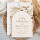 Search for 75th birthday invitations 75 years old