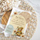 Search for honey bear and bee invitations Sunflower